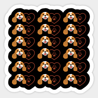 Cavalier King Charles Spaniel dog Sticker